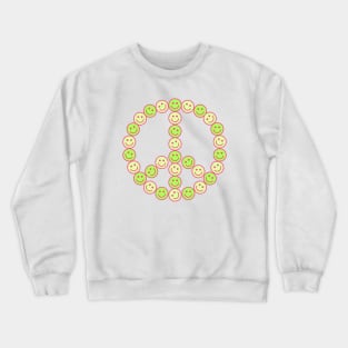 Smiley Peace Sign Crewneck Sweatshirt